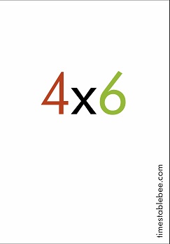 The numerical question for four times six